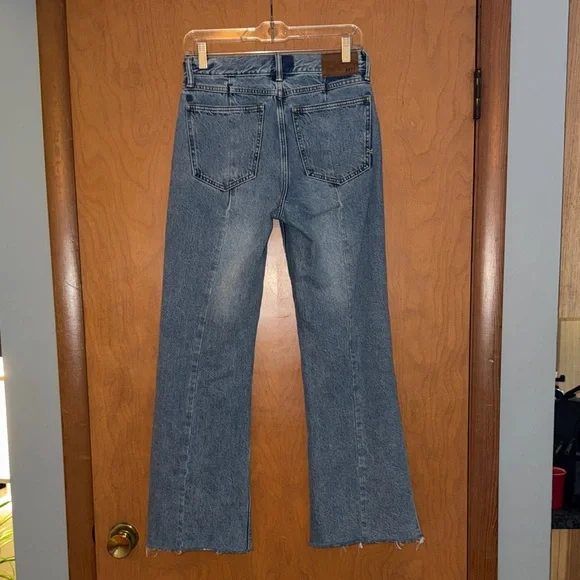 AE 77 Vintage Flare Medium Blue High-Rise Flare Jeans - Picture 2 of 16